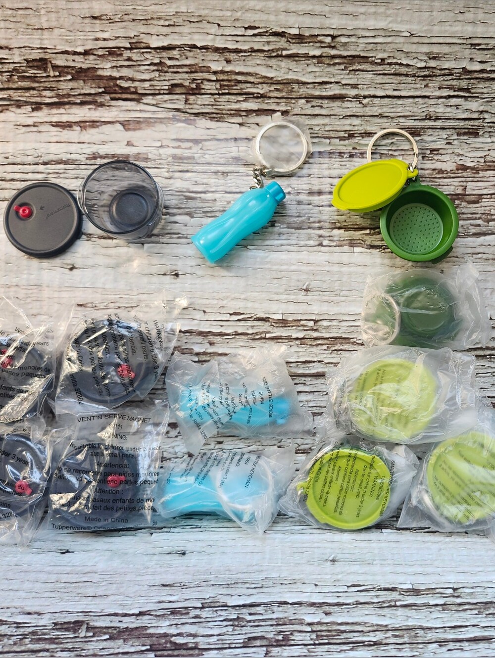 Tupperware Keychains And Magnets